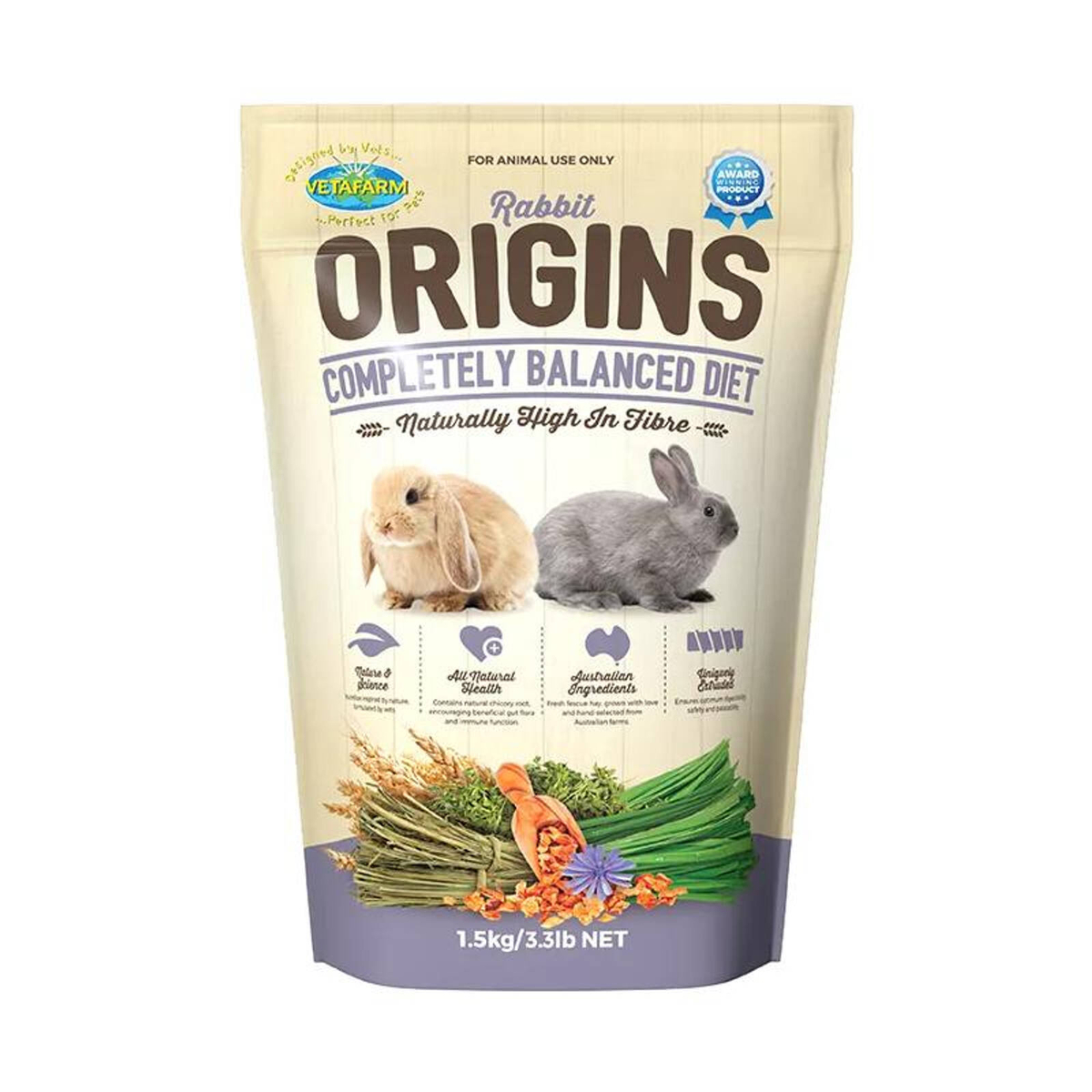 Vetafarm Origins Rabbit Food 1.5kg - Bunnings Australia