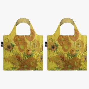 Loqi Museum Collection Vincent Van Gogh Sunflowers Bag - Set Of 2