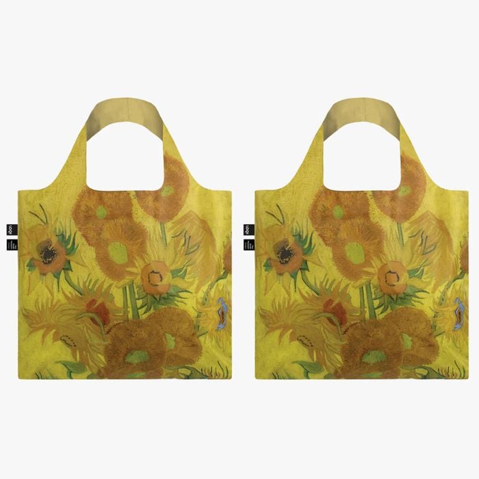 Loqi Museum Collection Vincent Van Gogh Sunflowers Bag - Set Of 2
