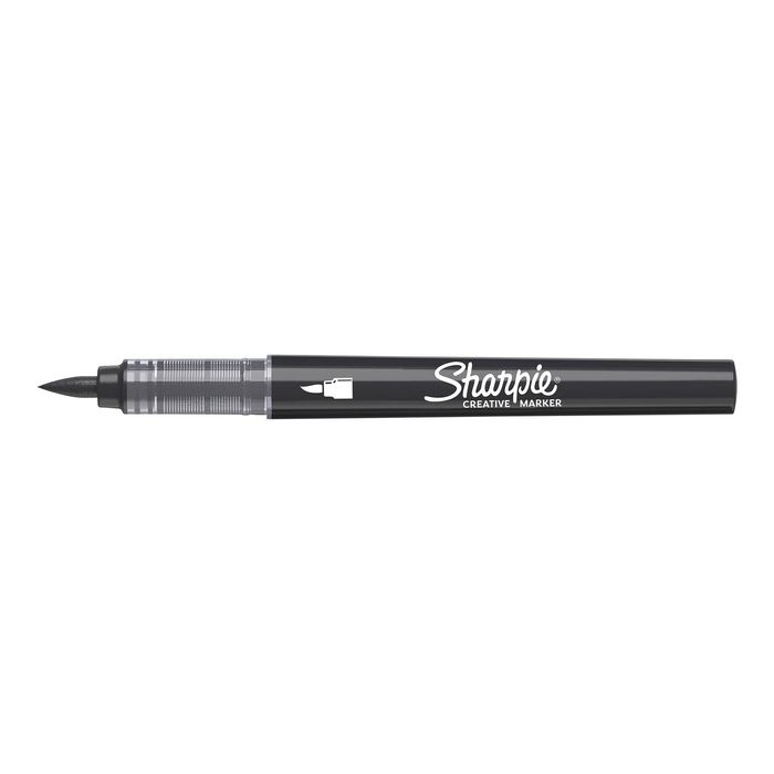 Sharpie Black Creative Water-Based Acrylic Marker Brush Tip
