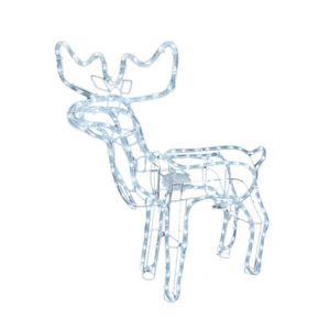 P&P Multicolour Animated LED Christmas Reindeer with Motor Indoor Outdoor Holiday Decor