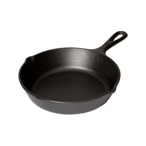 22cm Cast Iron Frying Pan Skillet Handle Maker Oven Safe Grill Round