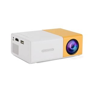 Mini Media Player Projector Eu Plug Yellow
