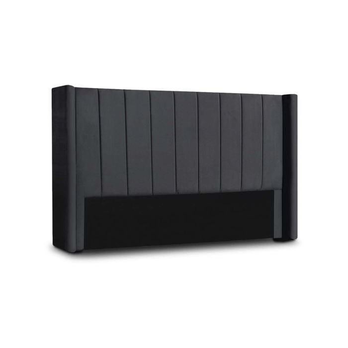 Hotshoppa Mayfair Charcoal Velvet Headboard Bed Head Super King