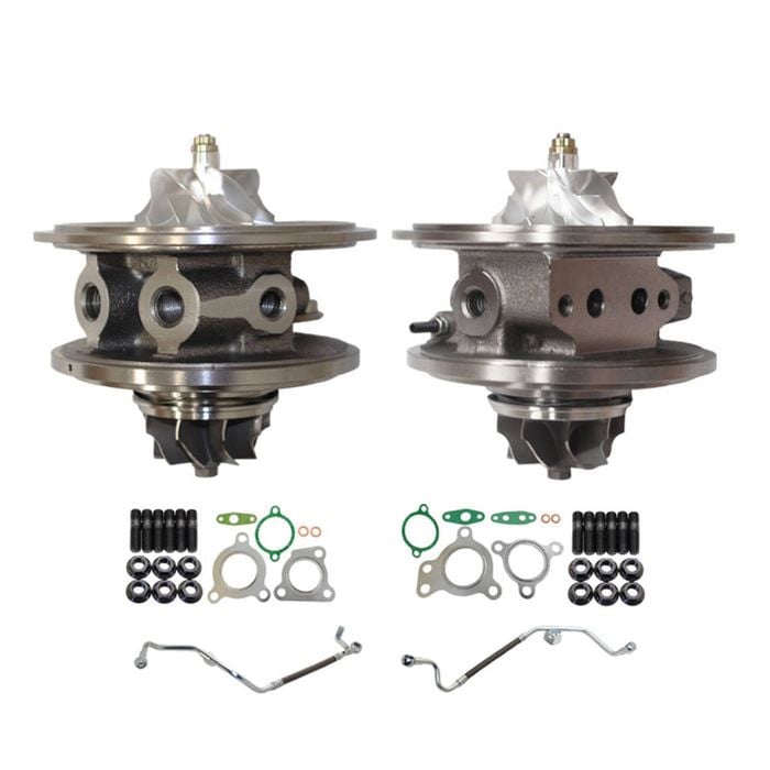 Upgrade Billet Turbo Cartridge Chra Core With Oil Feed Pipe For Toyota Landcruiser 200 Series Vdj200 1vd-ftv 4.5l Twin Turbo