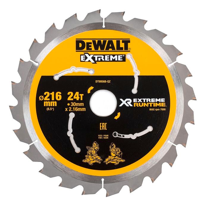 DeWALT 216mm 24T CSB Circular Saw Blade