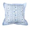 Belmondo 225TC Ashby Rose Blue Square Cushion 40 x 40 cm