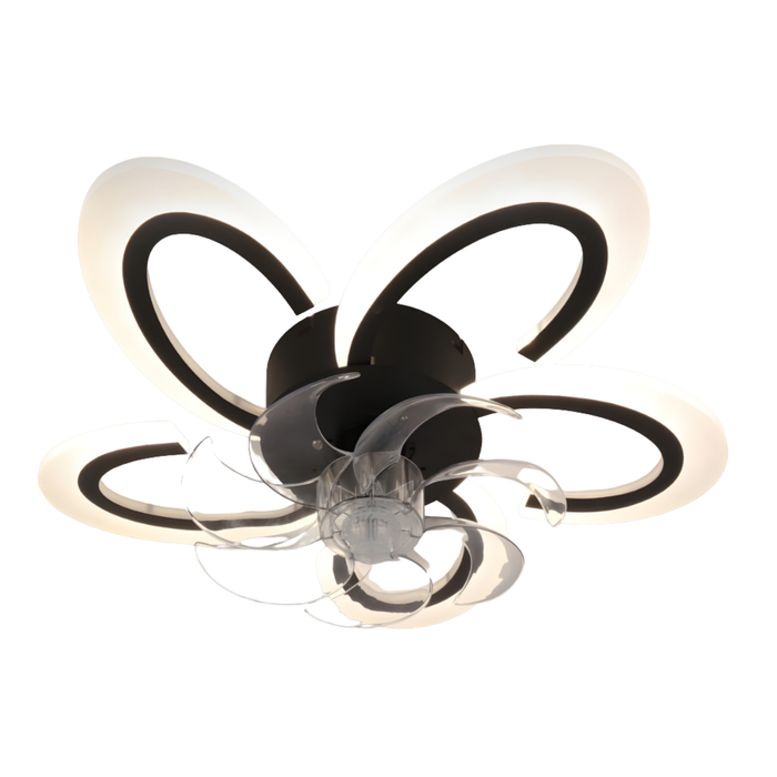 Windora Arlenna 63cm Ceiling Light with DC Ceiling Fan & 3CCT Dimmable LED Remote Control