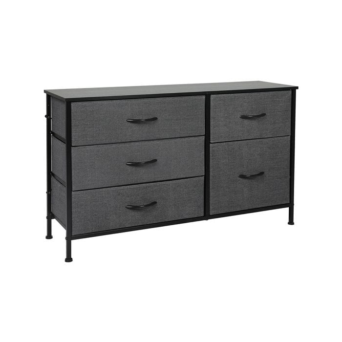 Levede 5 Drawer Storage Cabinet Drawers Grey