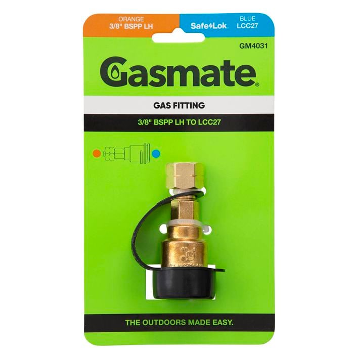 Gasmate Tap Adaptor - 1-20 UNEF to 3/8 BSPP LH