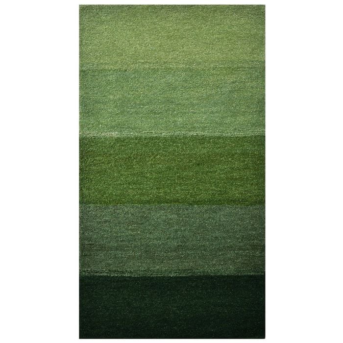Handmade Gabbeh Wool Rug-128- SAGE GREEN-80x150cm