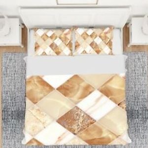 3D Marble Tiles 210 Bed Pillowcases Quilt King Size