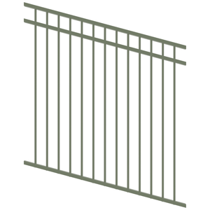 ProtectorAl 350 - 1200 x 1200mm Pale Eucalypt Raked Up to 15º DTR All Up Pool Fence Panel
