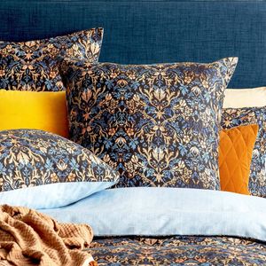 Renee Taylor 300TC Cotton 65x65cm Case Reversible European Pillowcase Blackthorn