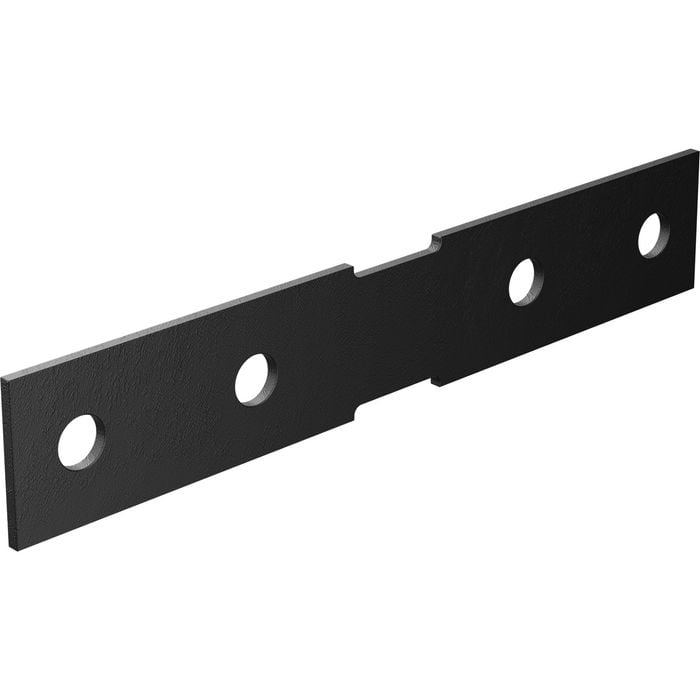 Dunnings 200 x 35 x 3mm Black Heavy Duty Bracket Plate