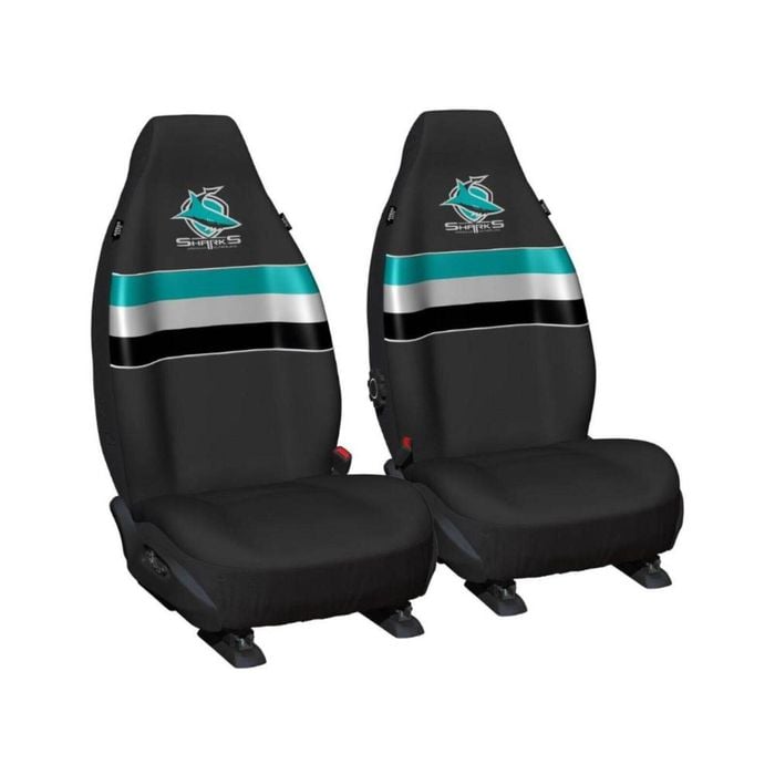 Cronulla Sharks Official Nrl Seat Covers Airbag Compatible Universal Fit