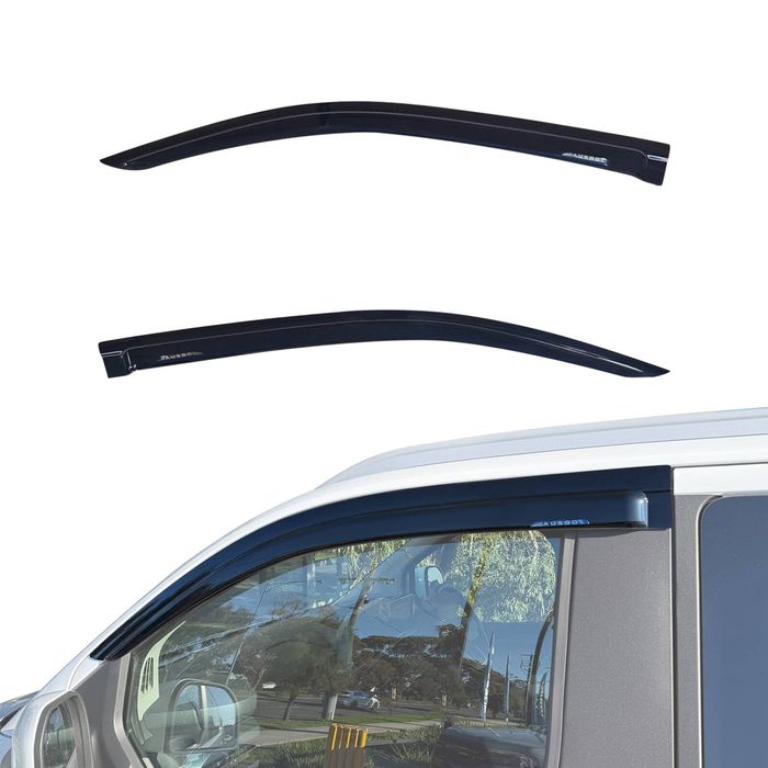 AUSGO Luxury Weather Shields for Ford Transit Custom AV Series 2023-Onwards Weathershields Window Visors Wind Deflectors