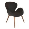 SK Designer Living | Replica Arne Jacobsen Swan Chair | Dark Grey Fabric | Walnut Legs