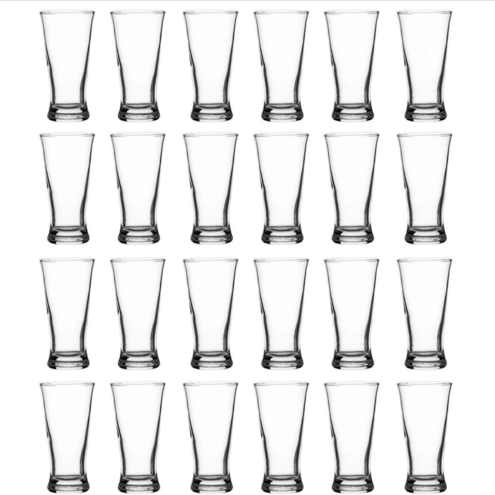Crown Pilsner Beer Glasses 200ml | Set Of 24