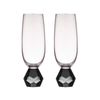 Tempa Zhara Set of 2 Champagne Glasses Onyx