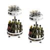 SOGA 2X 2 Tier White Steel Round Rotating Kitchen Countertop Organiser Shelf