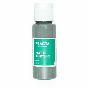 Practa 60ml Grey Acrylic Matte Paint