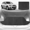 6D Diamond Car Boot Mat for Mitsubishi Outlander (CW/ZG/ZH)2006-2012-(3rd Row seats up/7 seater)-Cargo Mat-Black-Outback GT