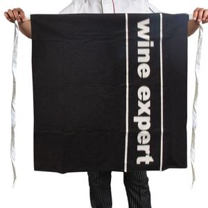 100% Cotton Master Chef Half Apron Heavy Duty Wine Expert 86 x 96 cm