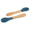 Tiny Dining Bamboo Baby Weaning Fork & Spoon Set