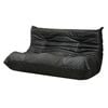 Levede Caterpillar Lazy Sofa 2-Seater Floor Lounge Black