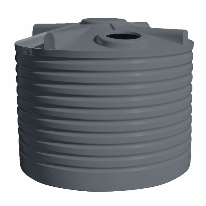 Clark Tanks 5000L Squat Round Poly Water Tank - Light Grey