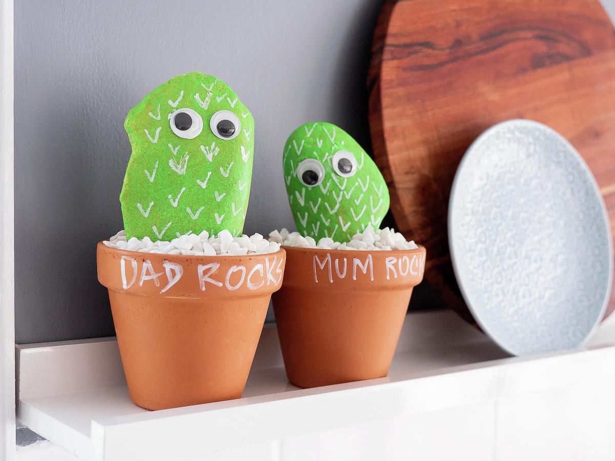 How To Create Cactus Rock Pots - Bunnings Australia