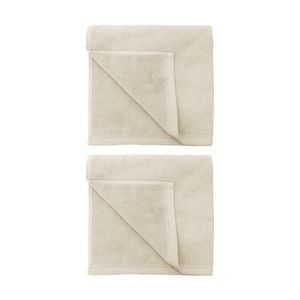 2PK Bambury Angove 600gsm Soft Absorbent Cotton Bath Towel 70x140cm Neutrals