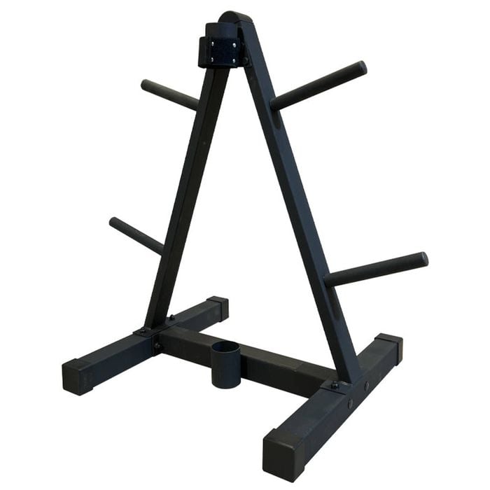 Fitness Master Weight Plate Rack A Frame Barbell Holder Home Gym Storage Stand