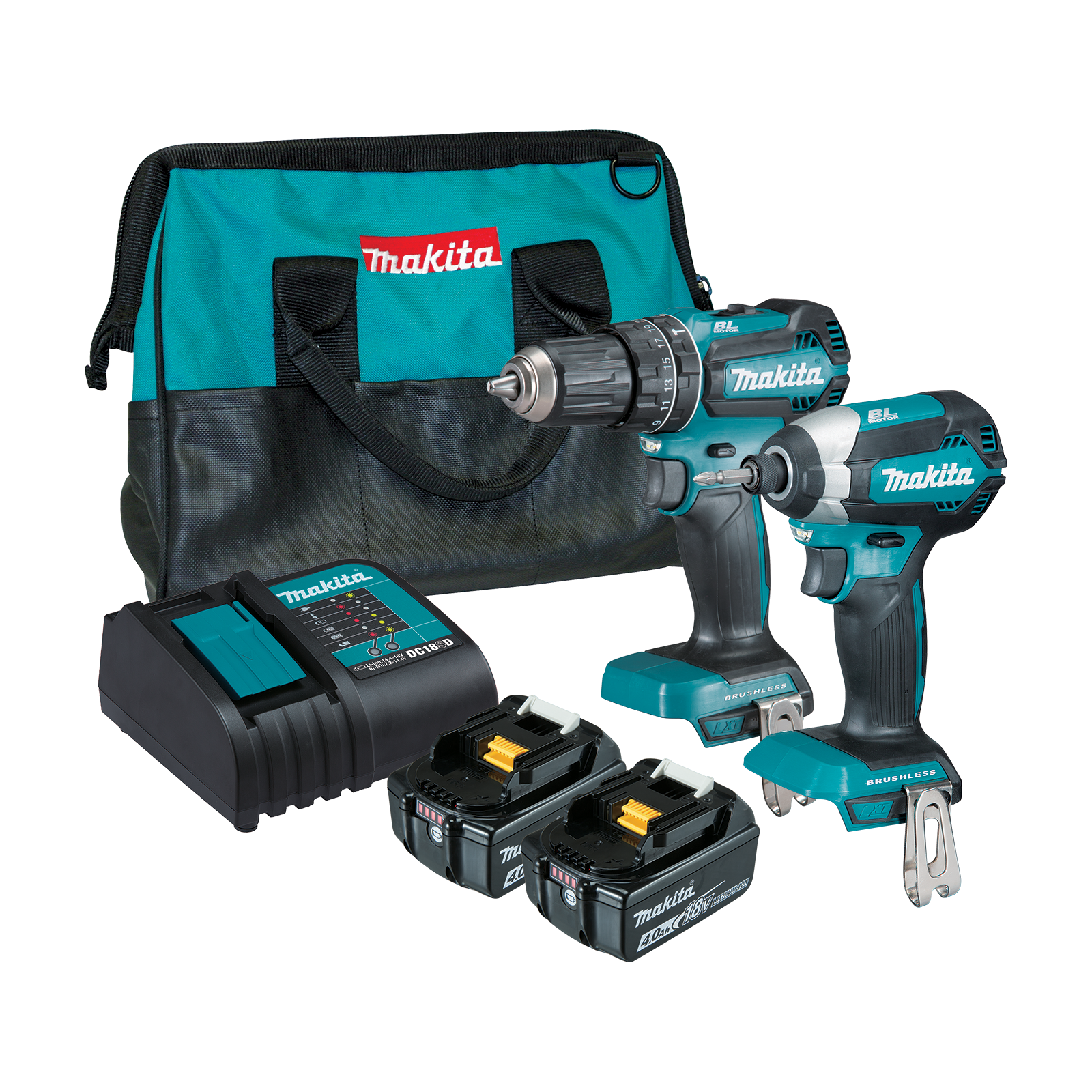 Makita 18V Brushless 2 Piece Combo Kit DLX2283SM Bunnings Australia