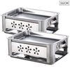 SOGA 2X 36CM Portable Stainless Steel Outdoor Chafing Dish