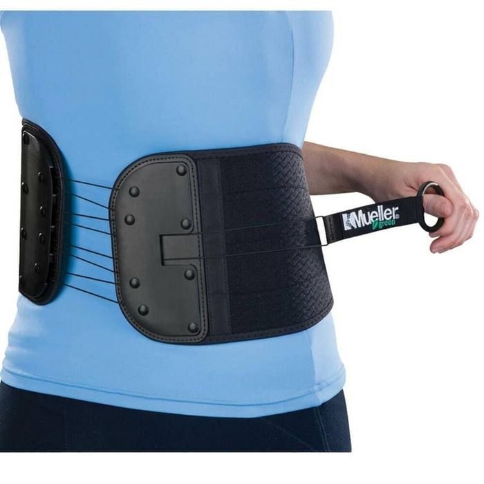 Mueller Green Adjustable Back & Abdominal Support - Instant Relief For Lower Back Pain & Fatigue | Osfm