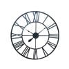 80cm Large Huge Wrought Iron Roman Numerals Wall Clock Art Deco Metal