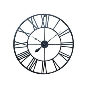 80cm Large Huge Wrought Iron Roman Numerals Wall Clock Art Deco Metal