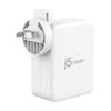 J5create 4-port Gan 130w Usb-c & Usb-a Fast Charger For Simultaneous Charging