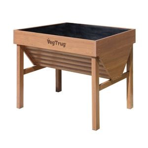 VegTrug 103.4 x 76 x 80cm 1m Aluminium Natural Wood Effect
