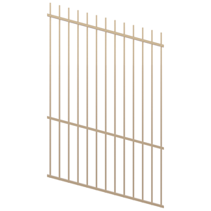 ProtectorAl 0350-1200mm x 1800mm Primrose Picket Top Pool Fence Panel Raked Up to 15º