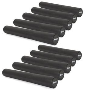 Smai Foam Roller - Full Length - Bulk 10 Pack - Black