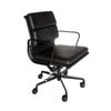 Sk Designer Living | Replica Eames Mid Back Soft Pad Office Chair | All Black