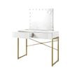 Oikiture Dressing Table Bluetooth Makeup Mirror 18 LED Light Vanity Mirror