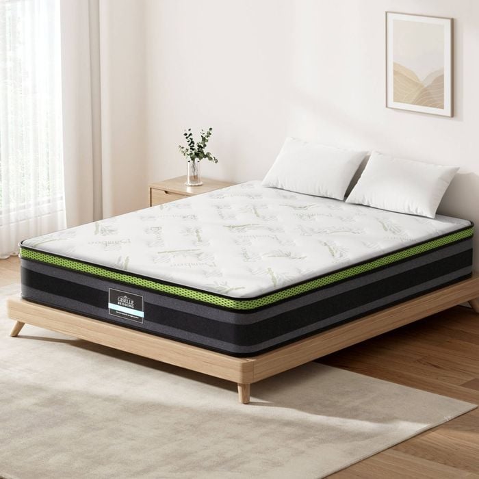 Giselle Double Euro Top Gel memory foam Egg crate foam Bamboo fabric Mattress Pocket spring
