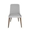 Sk Designer Living | Dakota Dining Chair | Walnut Legs - Light Grey Fabric