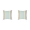 2PK Linen House 50x50cm Verano Pale Blue Bedroom Cushion Square