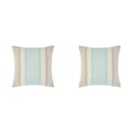2PK Linen House 50x50cm Verano Pale Blue Bedroom Cushion Square