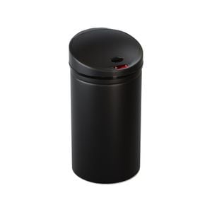 Living Elements Kitchen 40L Matte Black Round Sensor Bin 
